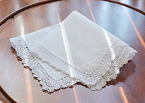 Classic Hemstitch Handkerchief. # 2061. 13x13"